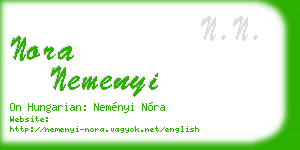 nora nemenyi business card